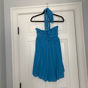 Blue Halter Dress